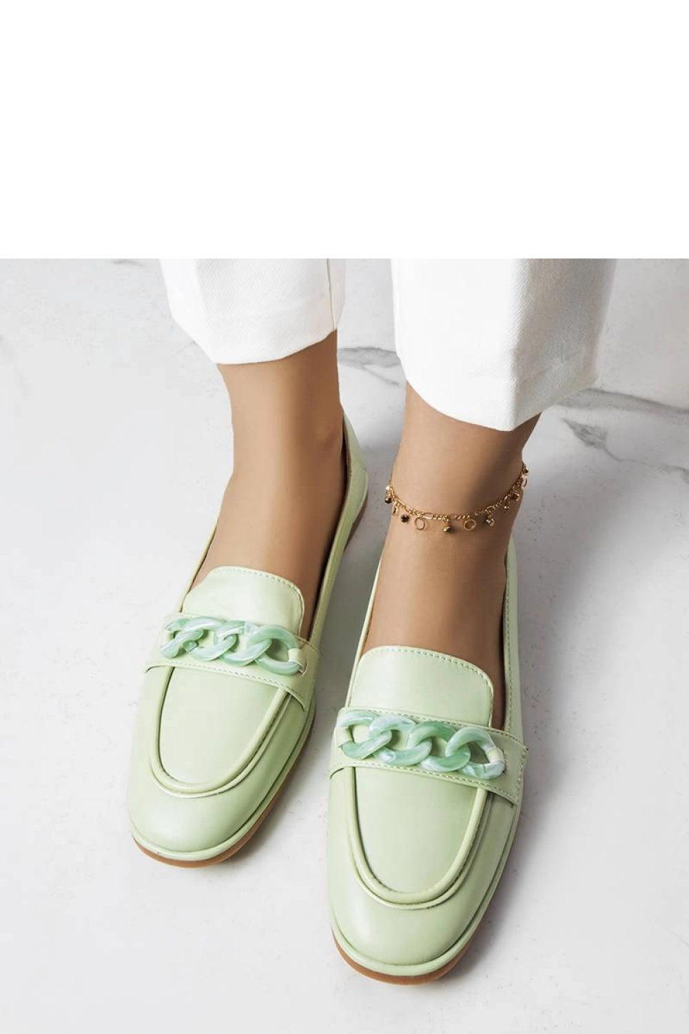 Moccasins femme Solea — vert