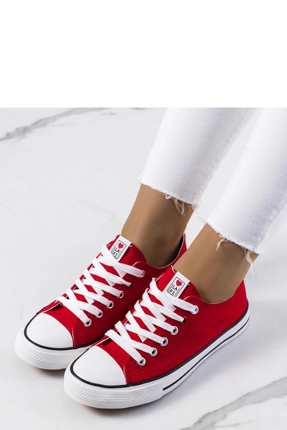 Baskets femme Solea — rouge