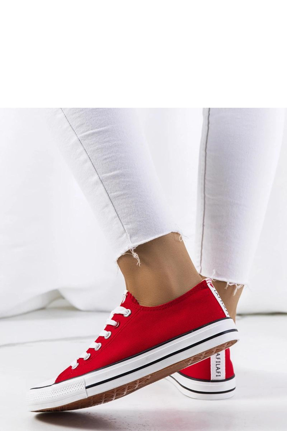 Baskets femme Solea — rouge
