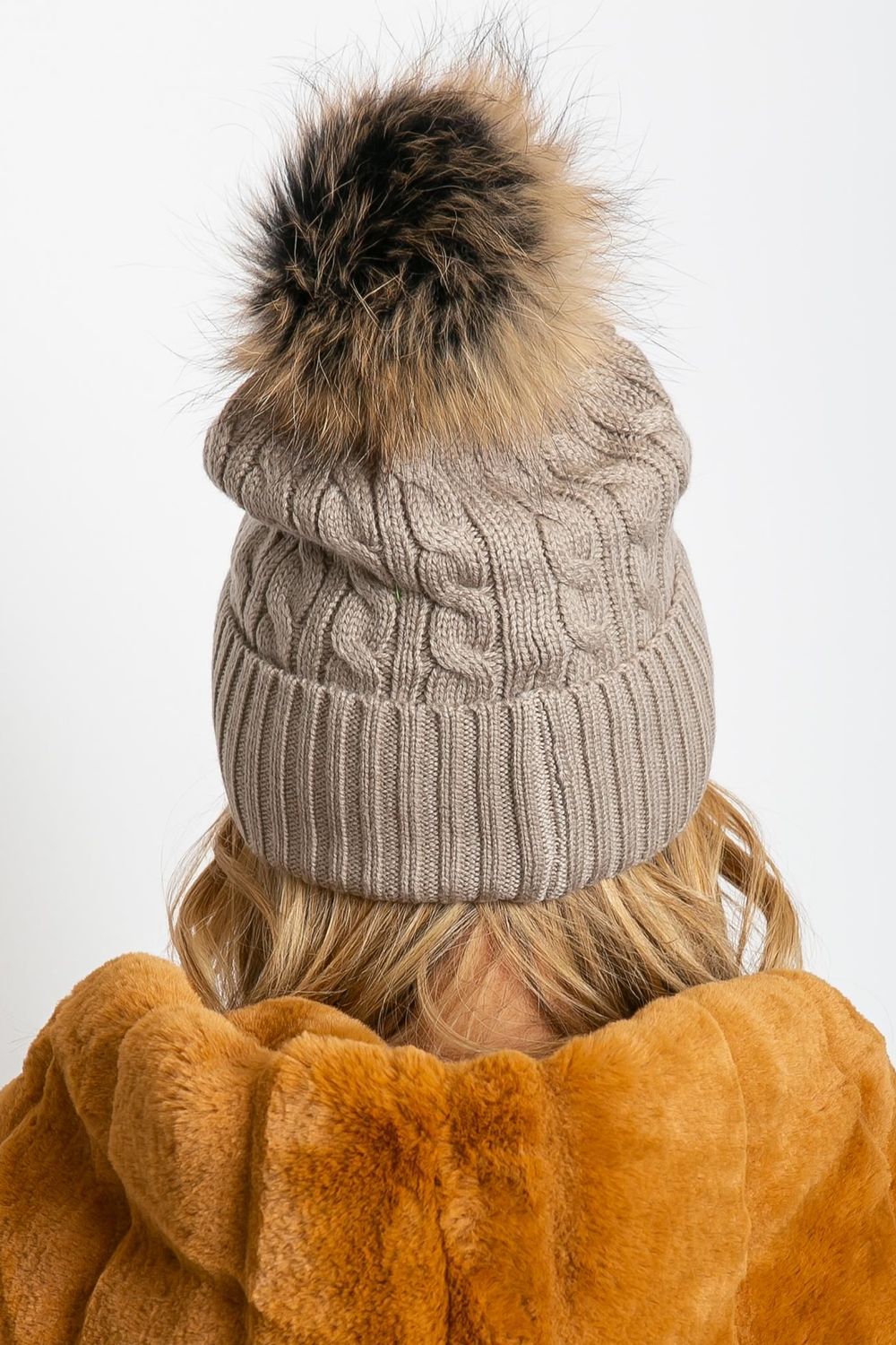 Bonnet femme AT — beige
