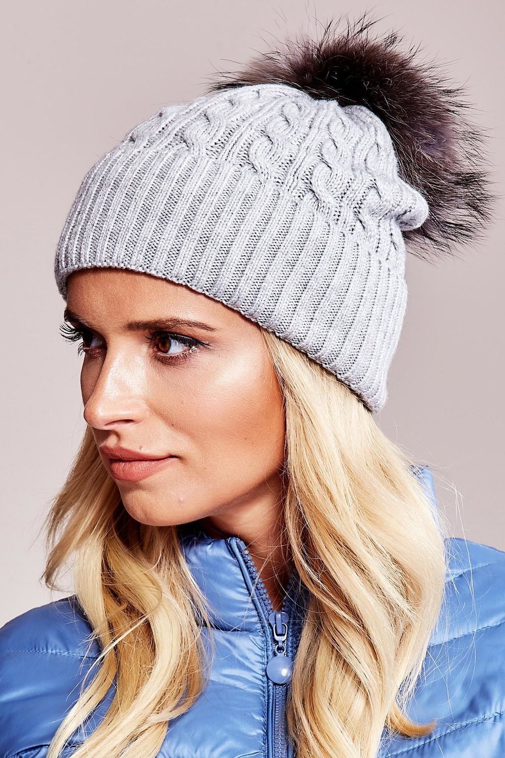 Bonnet femme AT — gris