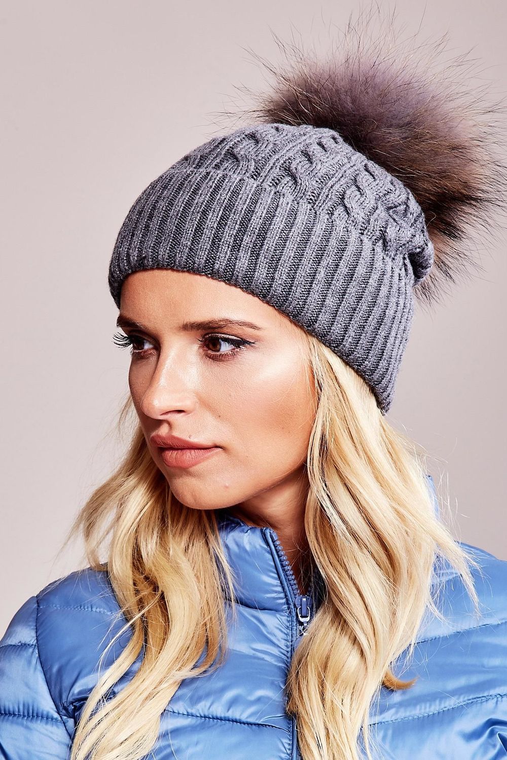 Bonnet femme AT — gris