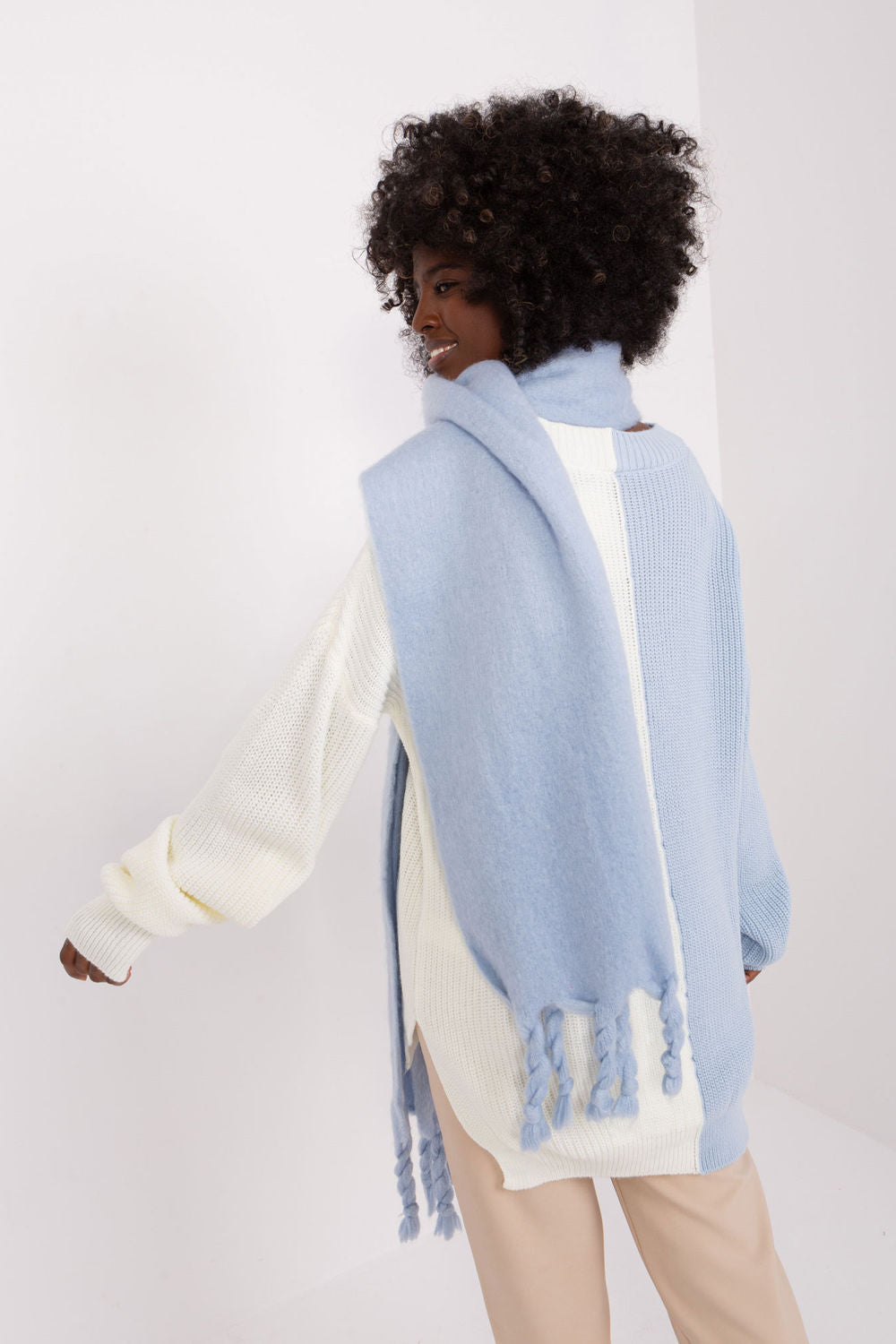 Châle femme AT — bleu