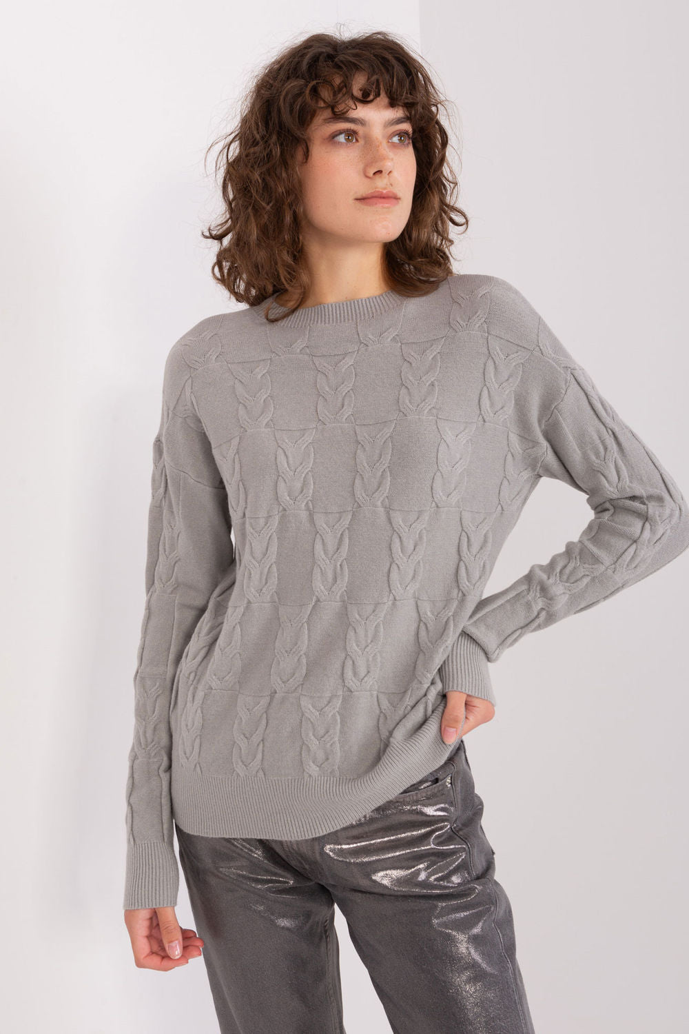 Pull femme AT Chandail Chandail — gris