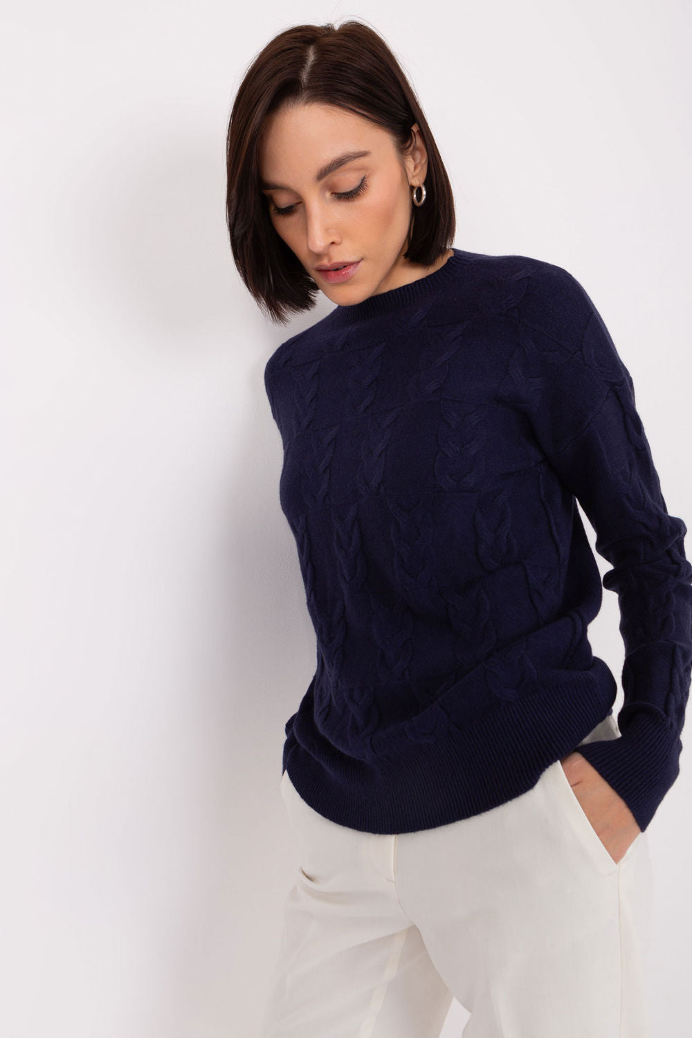 Pull femme AT Chandail Chandail — bleu marine