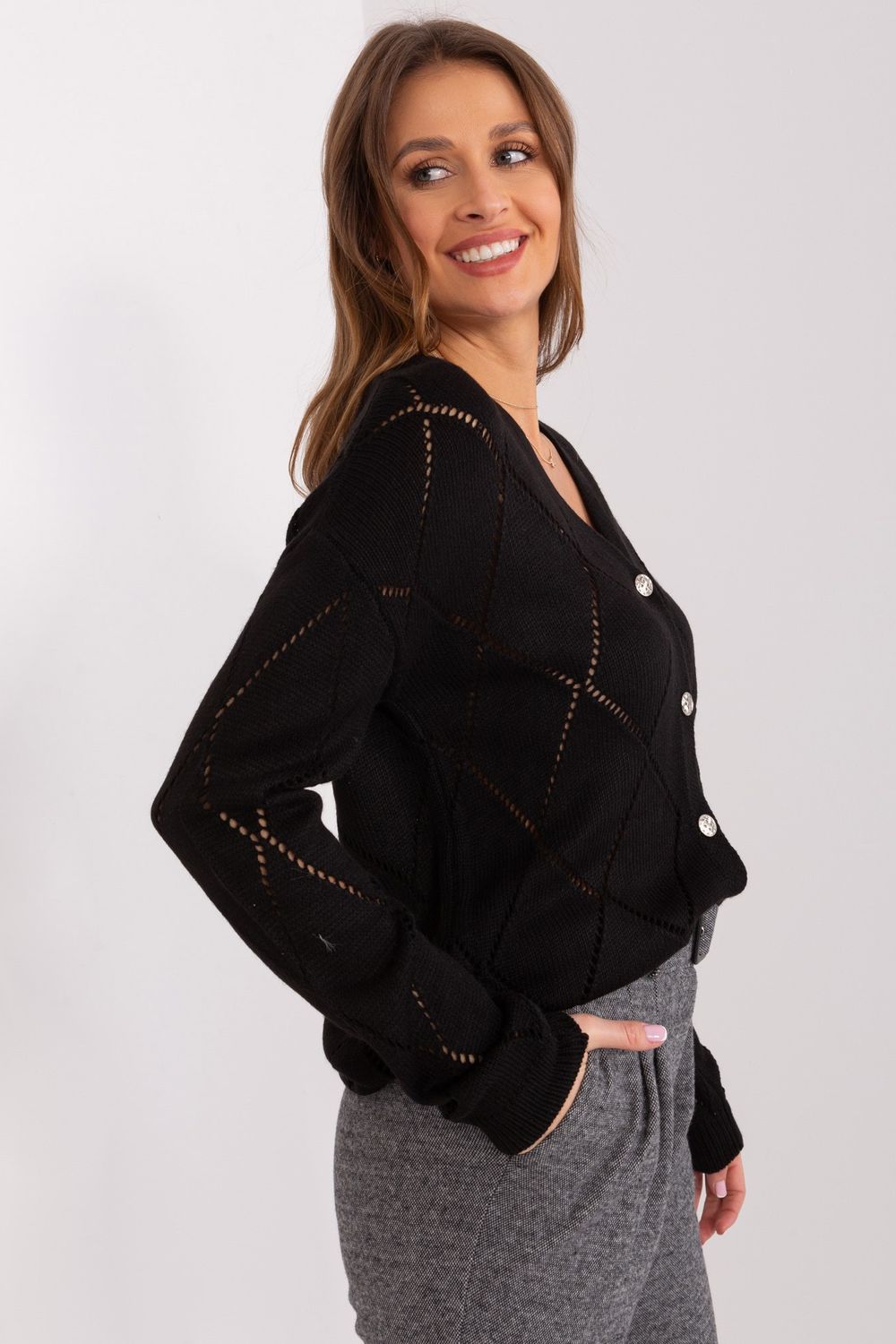 Cardigan femme Rue Paris — noir