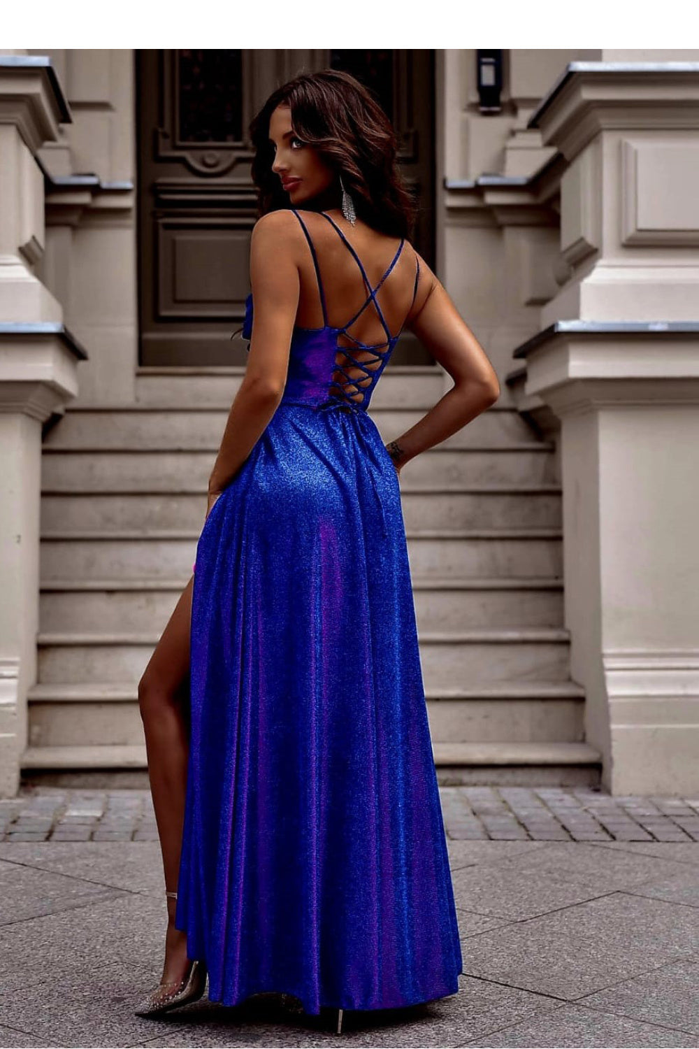 Robe femme With You Longue Longue — bleu