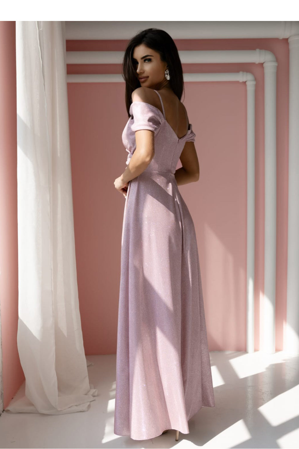 Robe femme With You Longue Longue — rosé