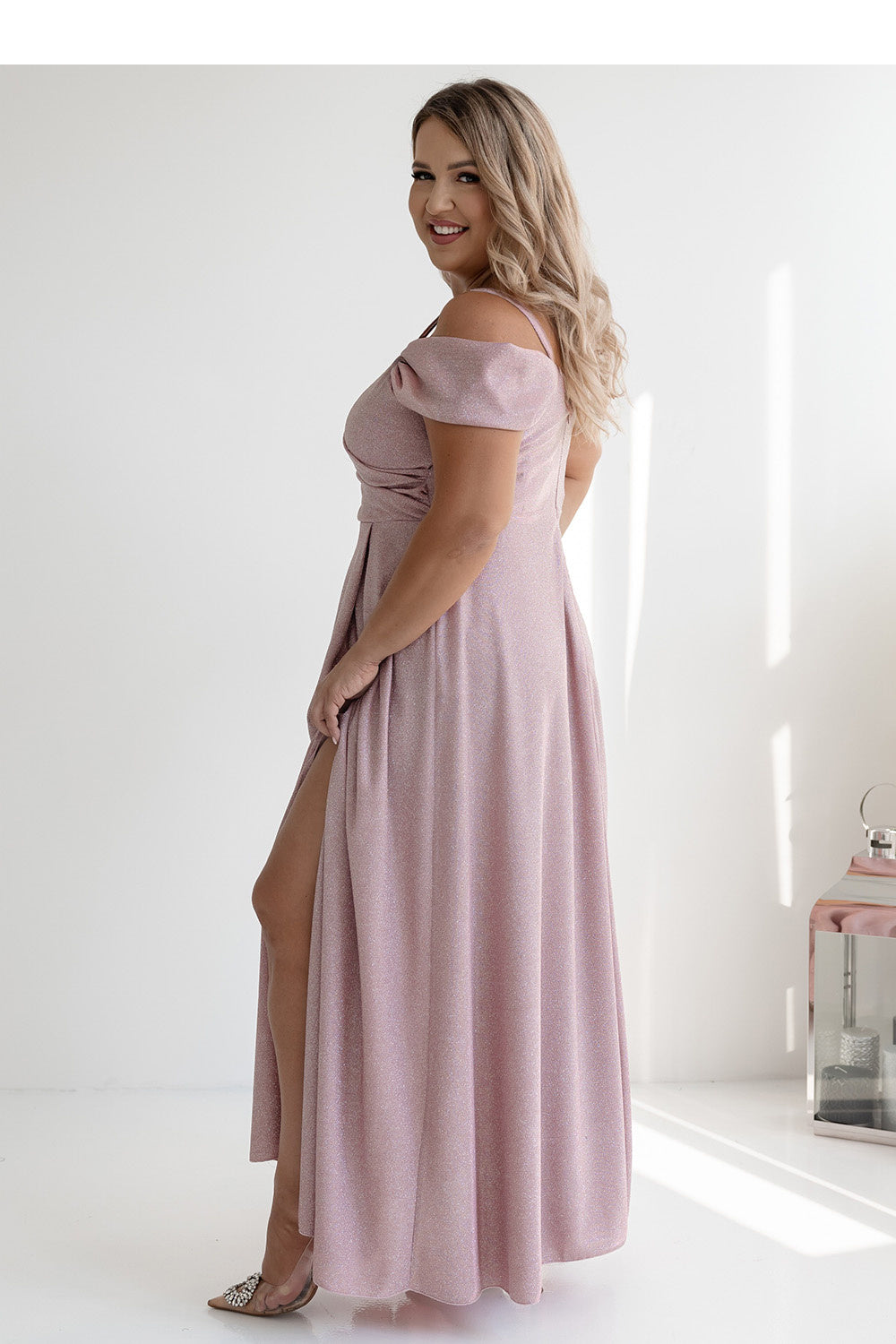 Robe femme With You Longue Longue — rosé