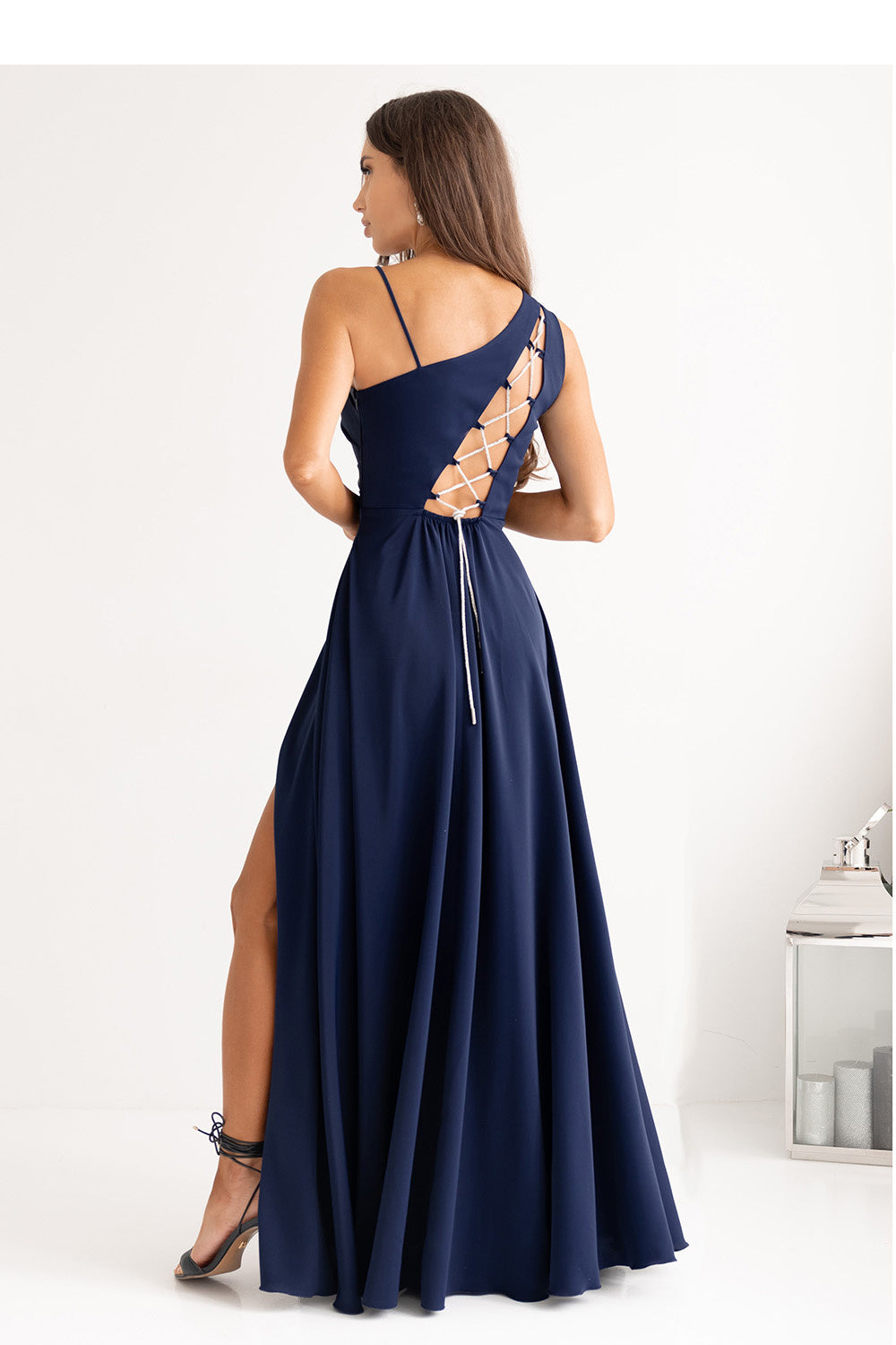 Robe femme With You Longue Longue — bleu marine