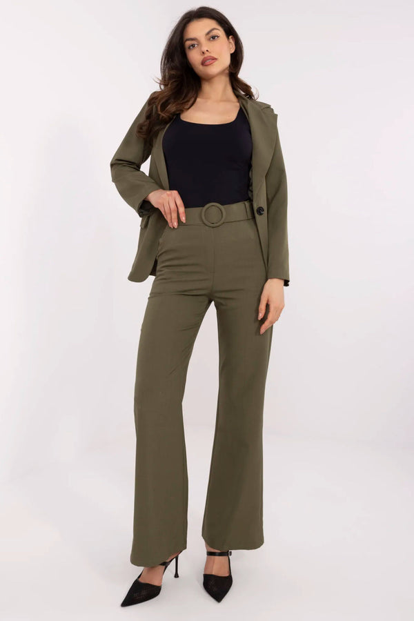 Chaussures à talons femme Italy Moda Pantalon Pantalon — vert