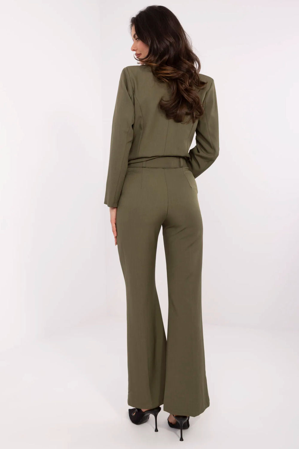 Chaussures à talons femme Italy Moda Pantalon Pantalon — vert
