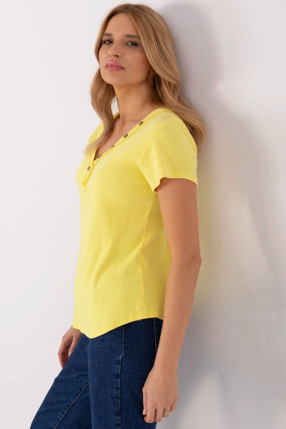 Blouse femme Italy Moda Chemisier Chemisier — jaune