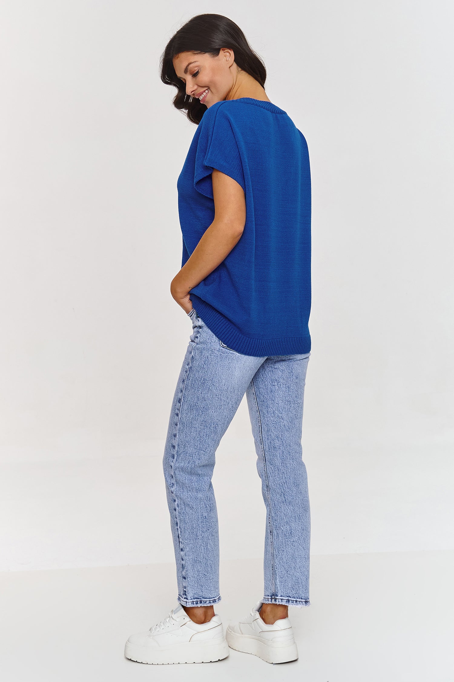 Pull femme Makadamia Gilet Gilet — bleu
