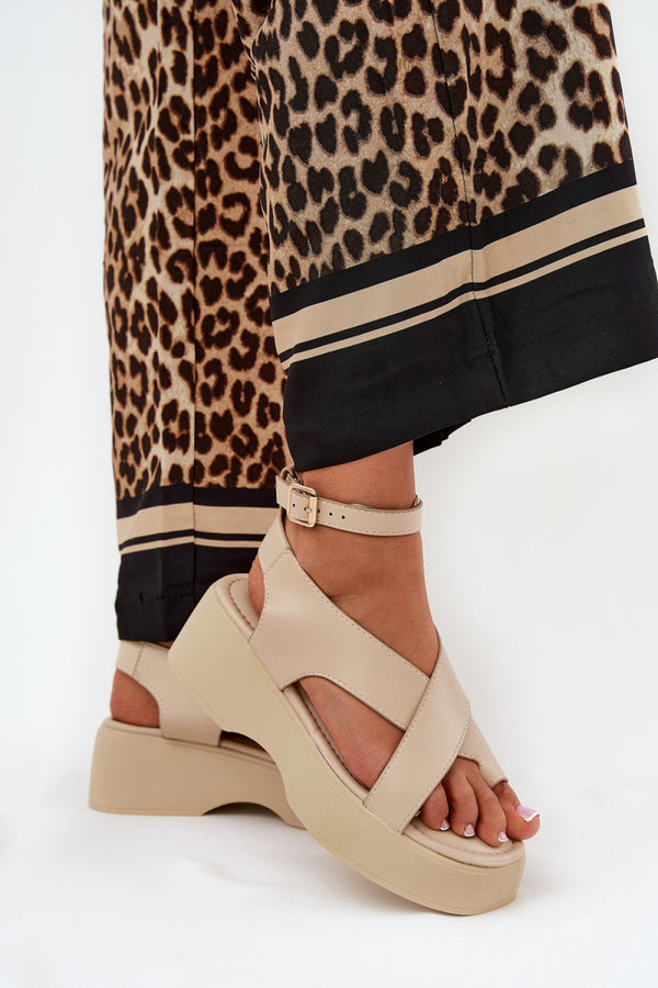 Sandales femme Step in style À Plateforme À — beige