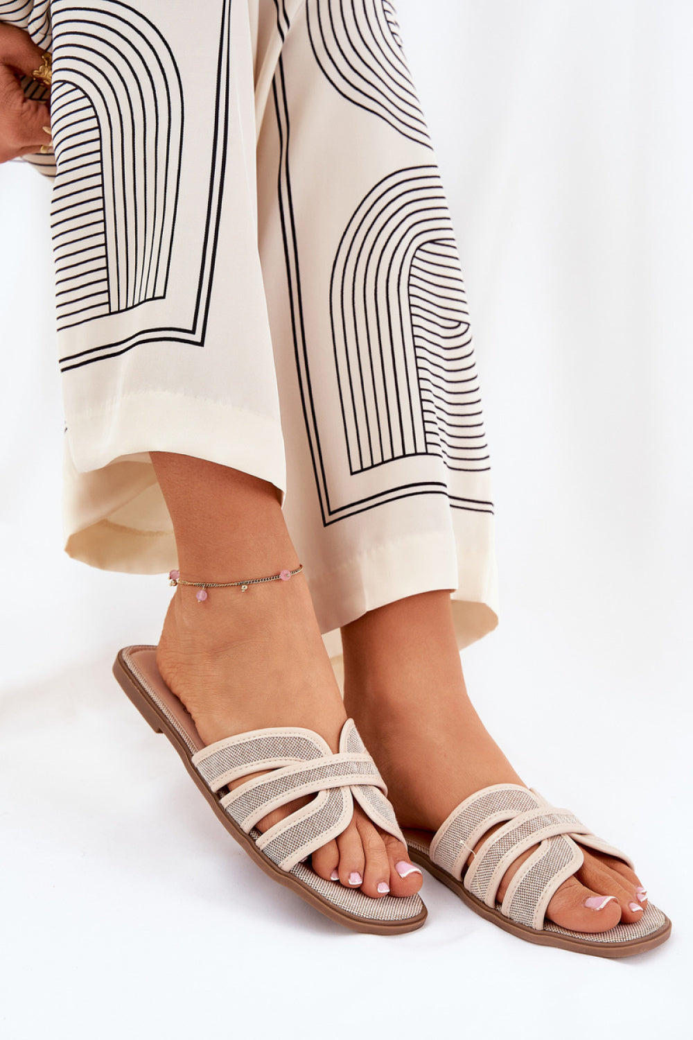 Sandales femme Step in style Clacquettes Clacquettes — beige