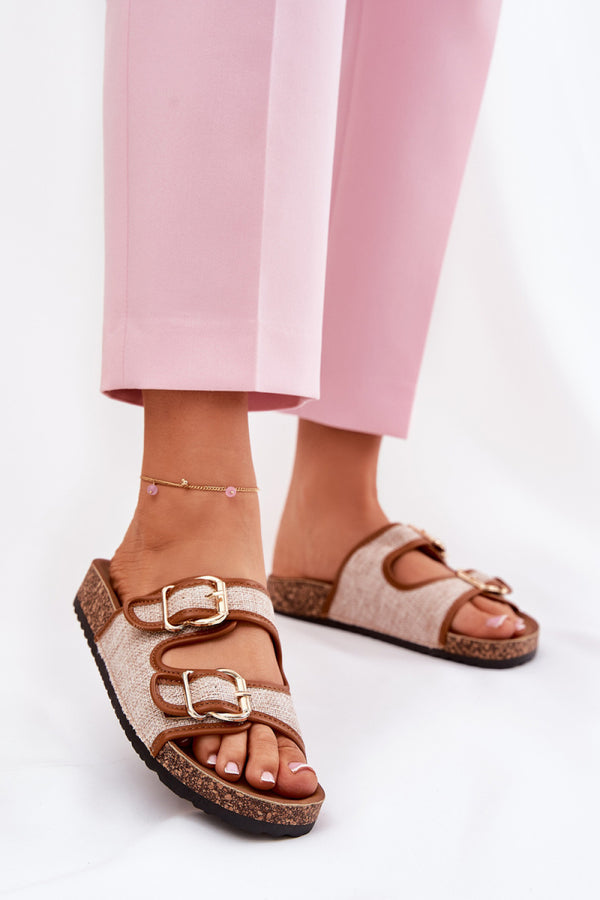 Sandales femme Step in style Clacquettes Clacquettes — brun