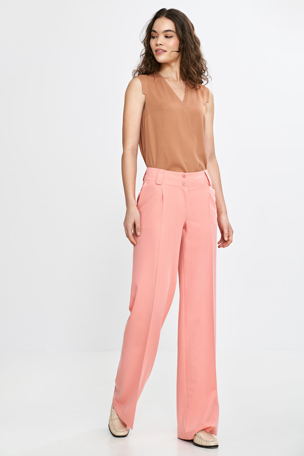 Chaussures à talons femme Nife Pantalon Long Pantalon — rosé