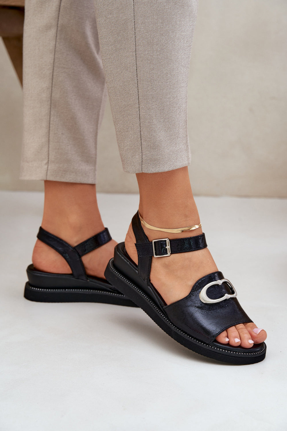 Sandales femme Step in style Cothurnes Cothurnes — noir