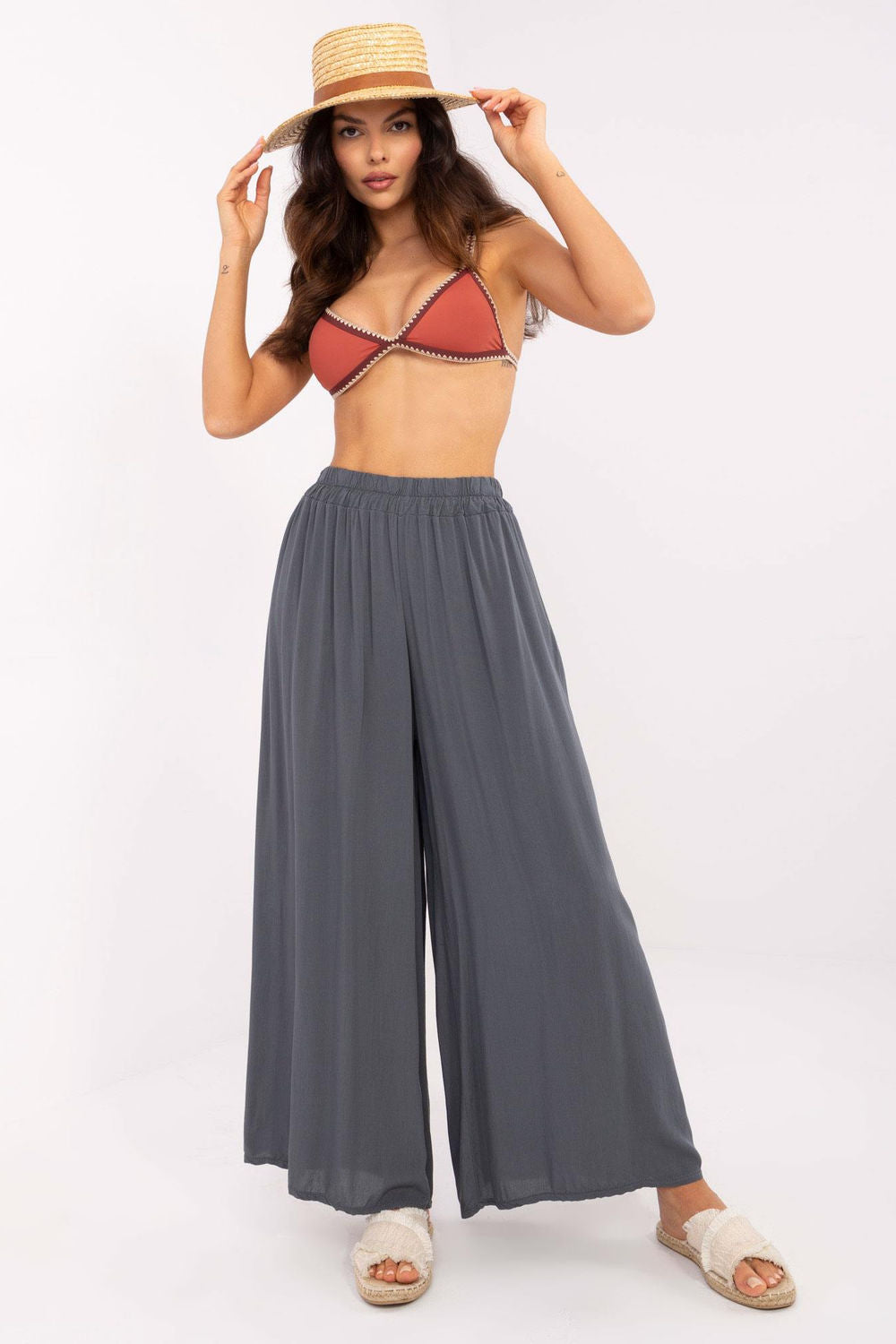 Chaussures à talons femme Och Bella Pantalon Pantalon — gris
