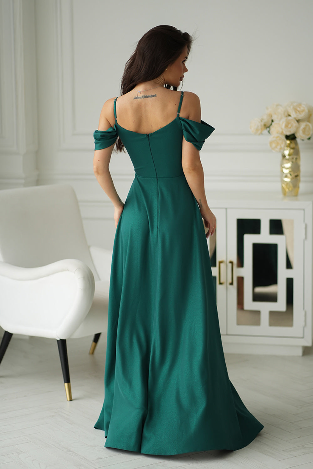 Robe femme Bicotone Longue Longue — vert