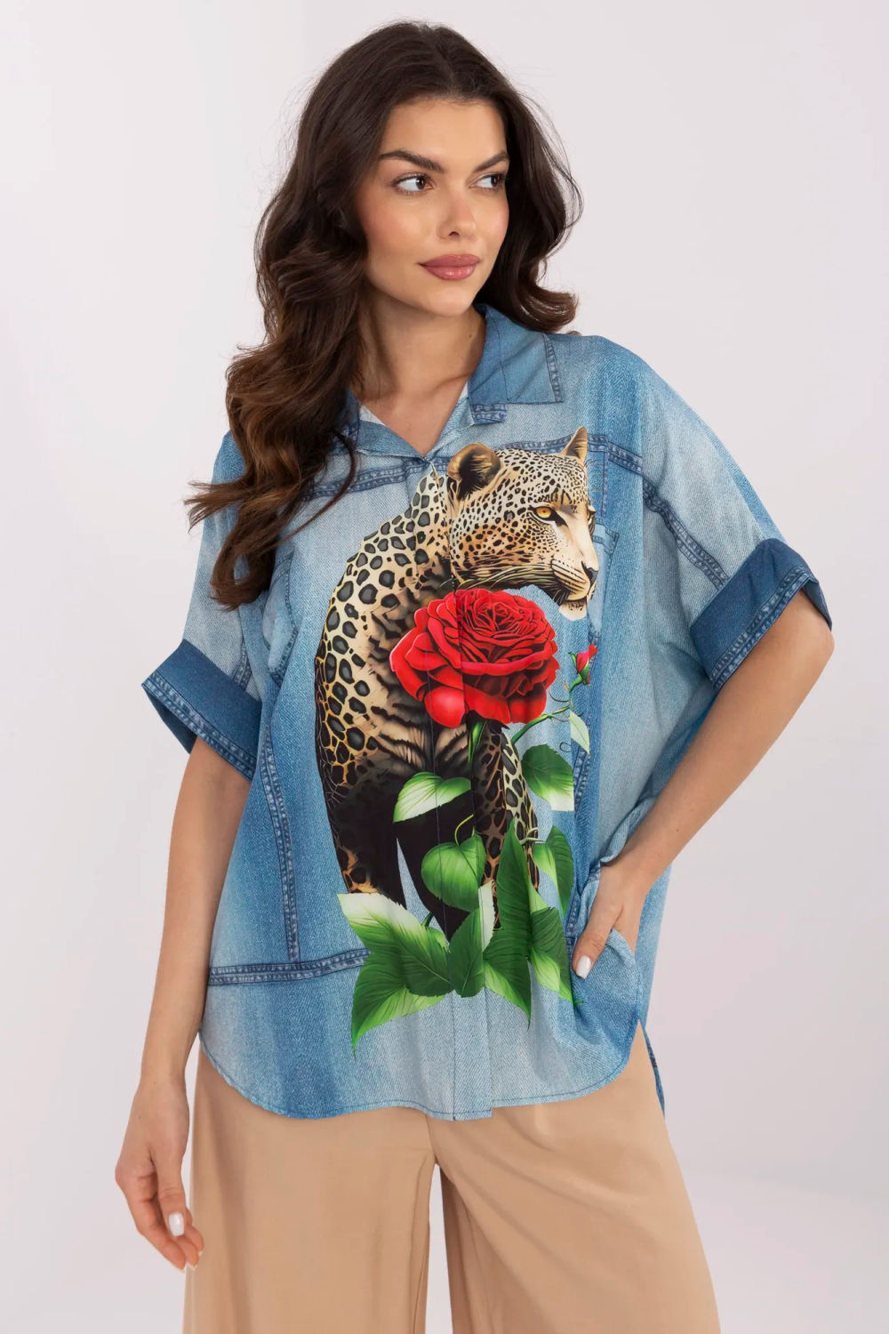 Blouse femme Italy Moda — bleu