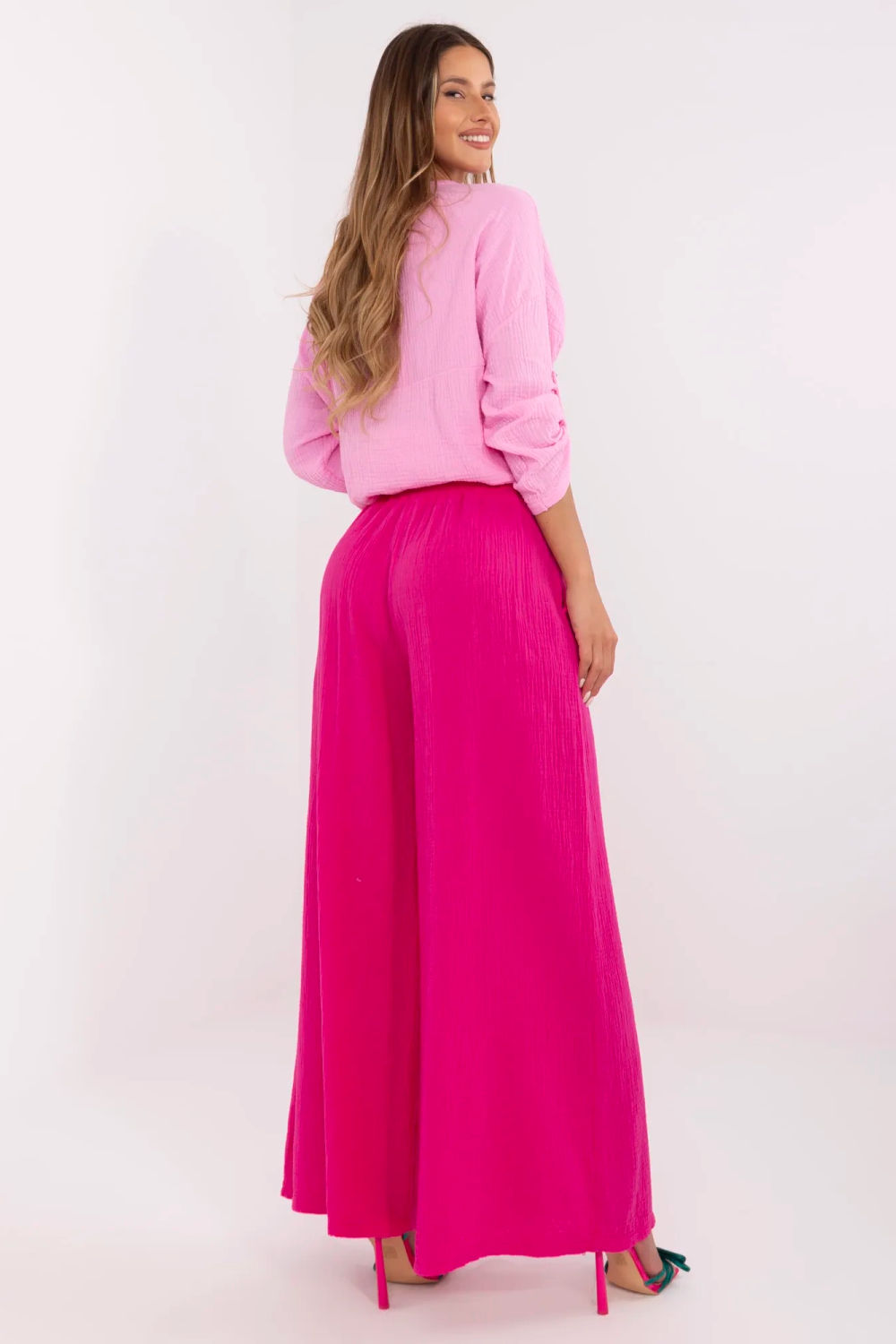 Chaussures à talons femme Italy Moda Pantalon Pantalon — rosé