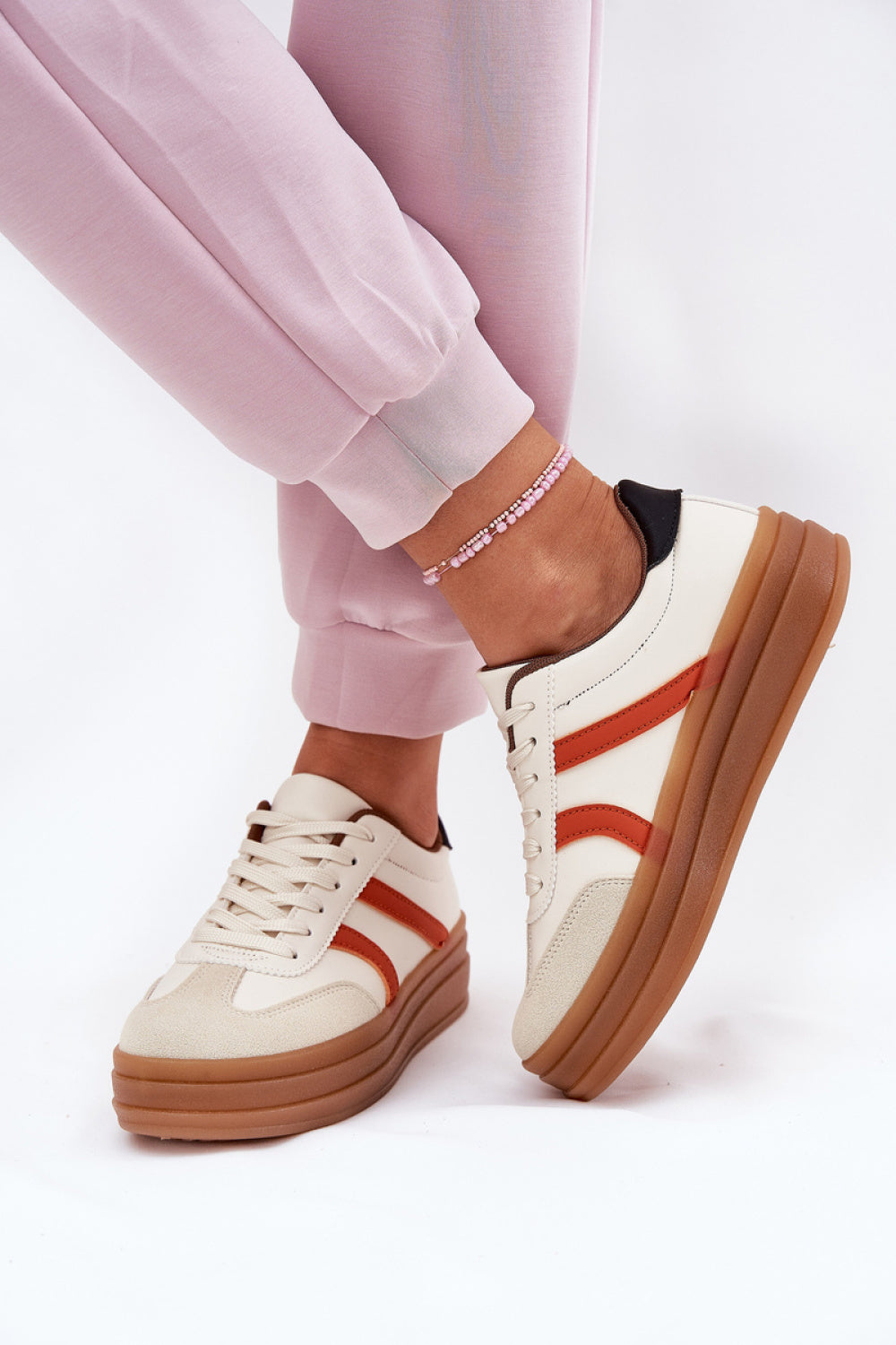 Baskets femme Step in style À Plateforme À — beige