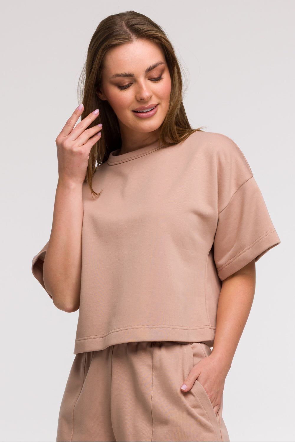 T-shirt femme BeWear Sweatshirt Sweatshirt — beige