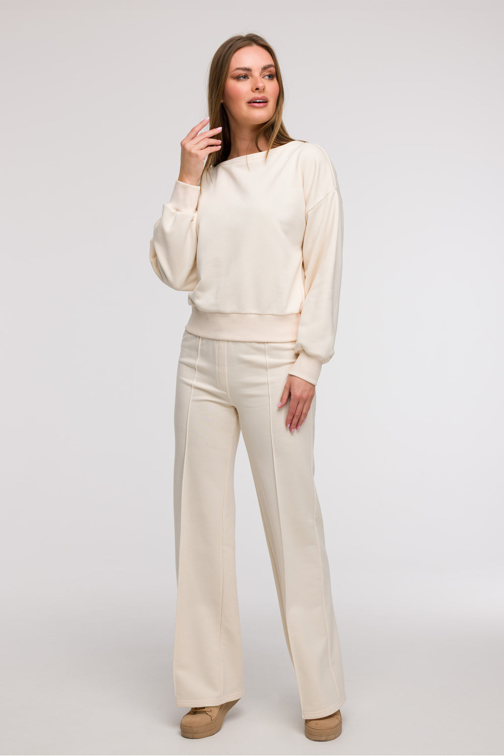 T-shirt femme BeWear Sweatshirt Sweatshirt — beige
