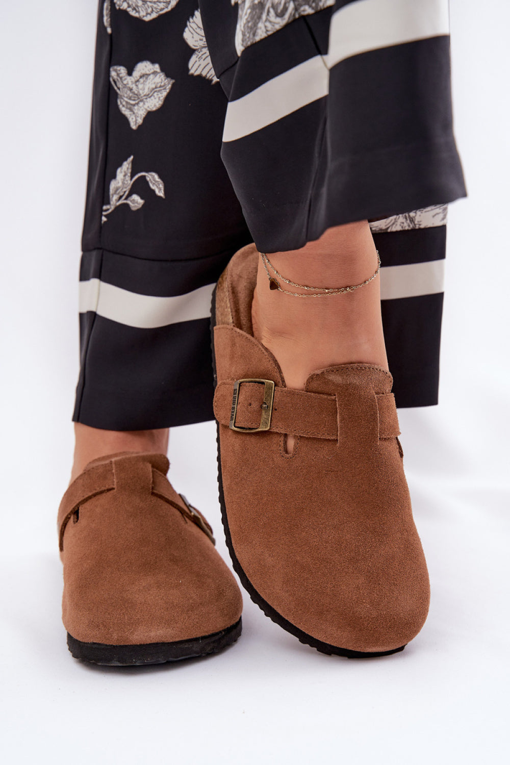 Sandales femme Step in style Clacquettes Clacquettes — brun