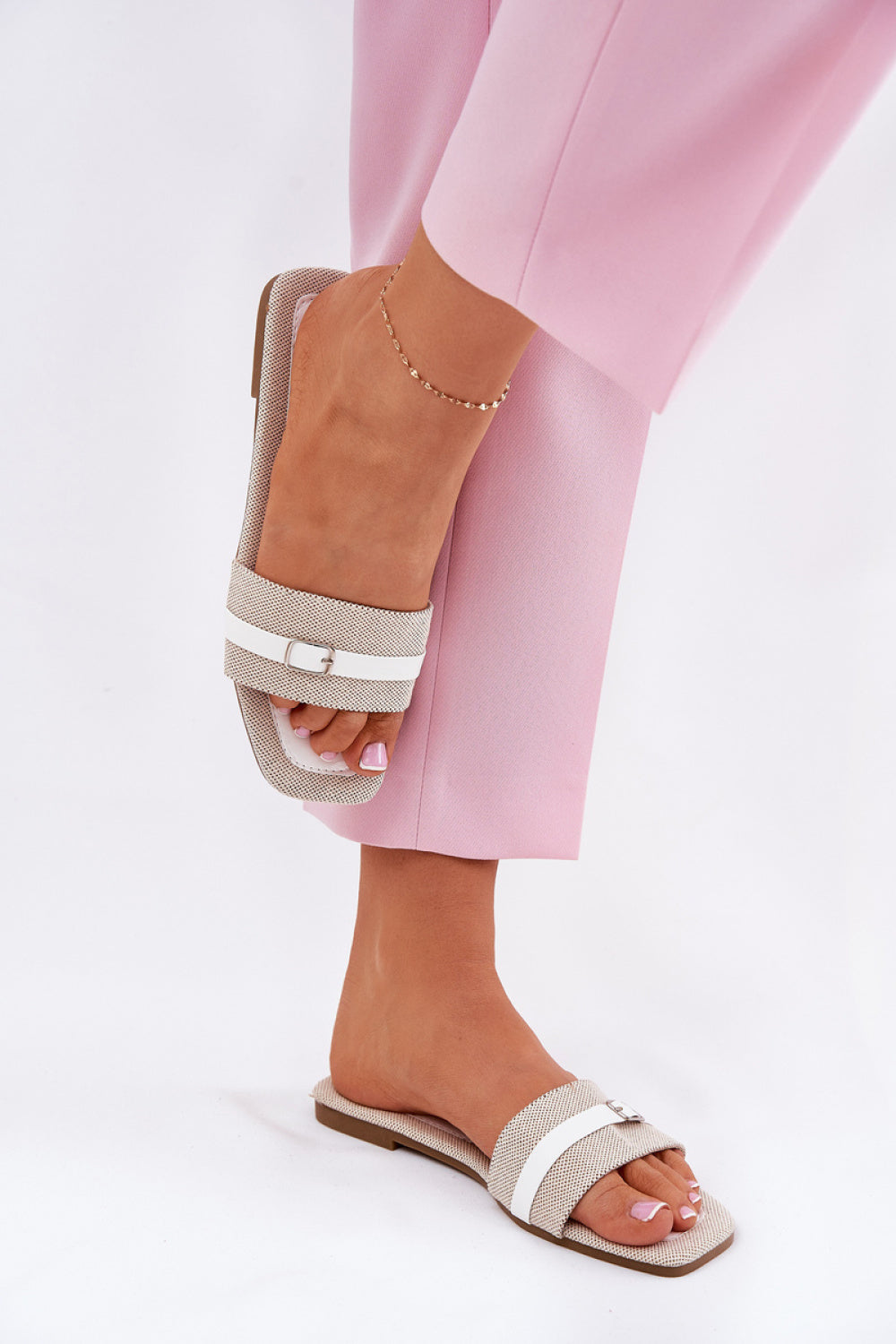 Sandales femme Step in style Clacquettes Clacquettes — blanc