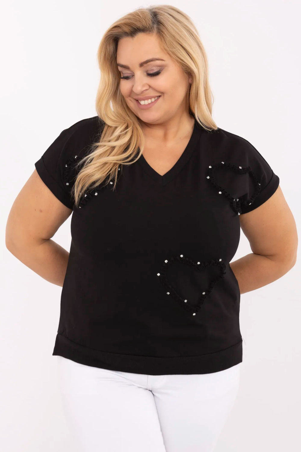 Chemisier grande taille femme Relevance — noir