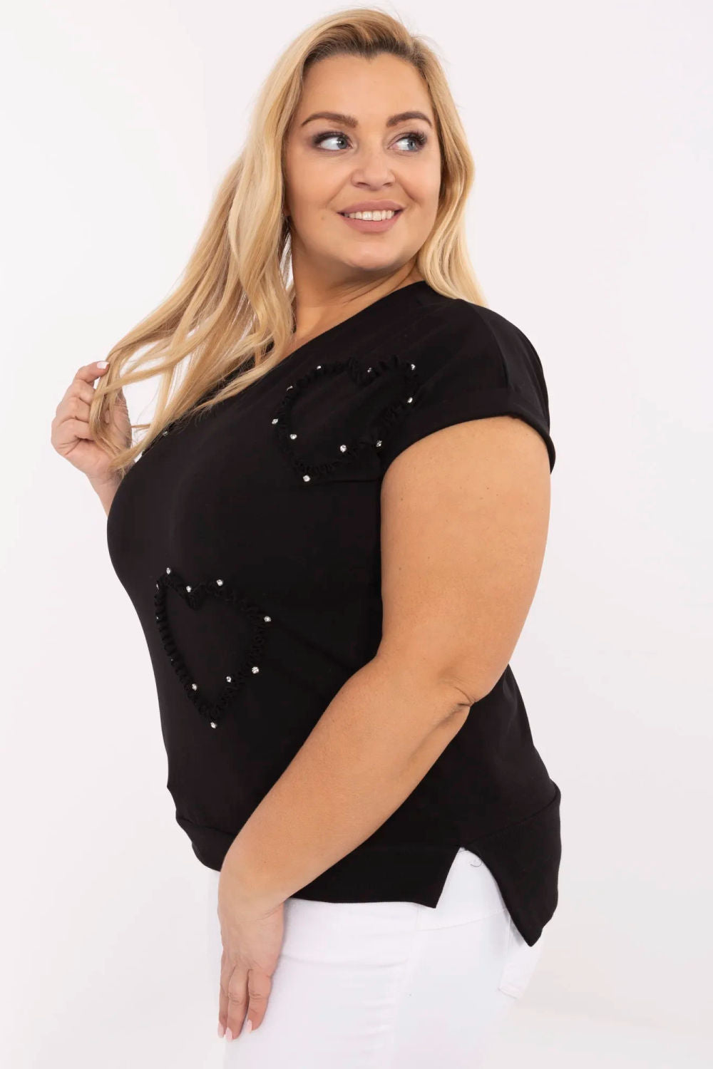 Chemisier grande taille femme Relevance — noir