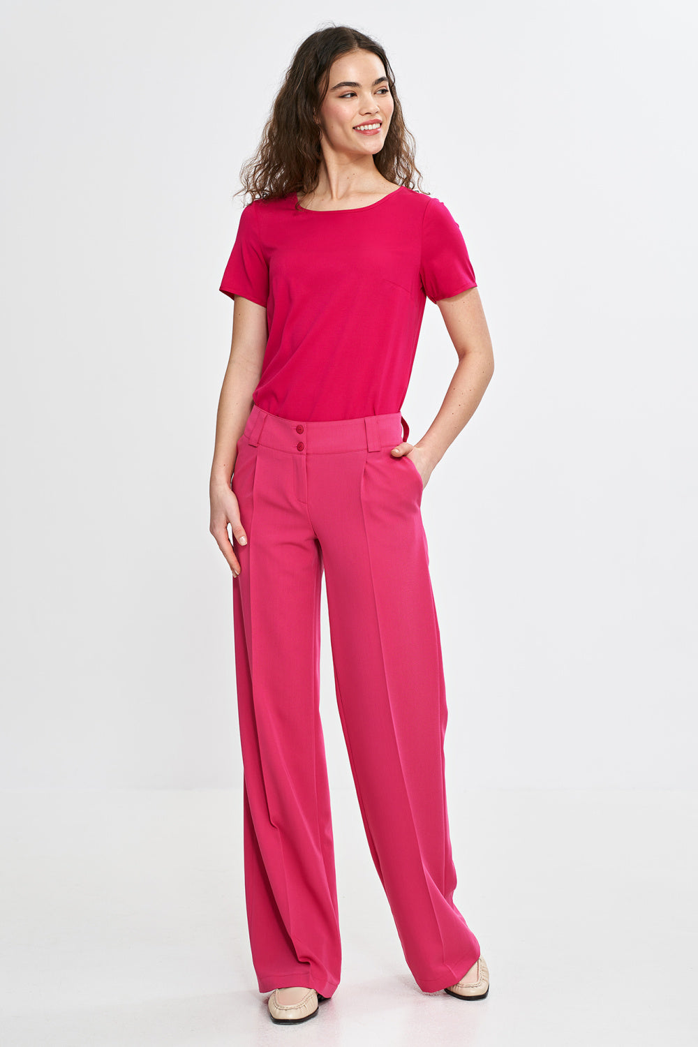 Chaussures à talons femme Nife Pantalon Long Pantalon — rosé