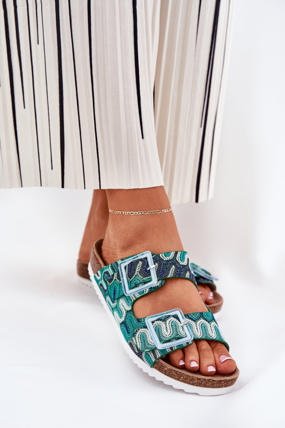 Sandales femme Step in style Clacquettes Clacquettes — vert