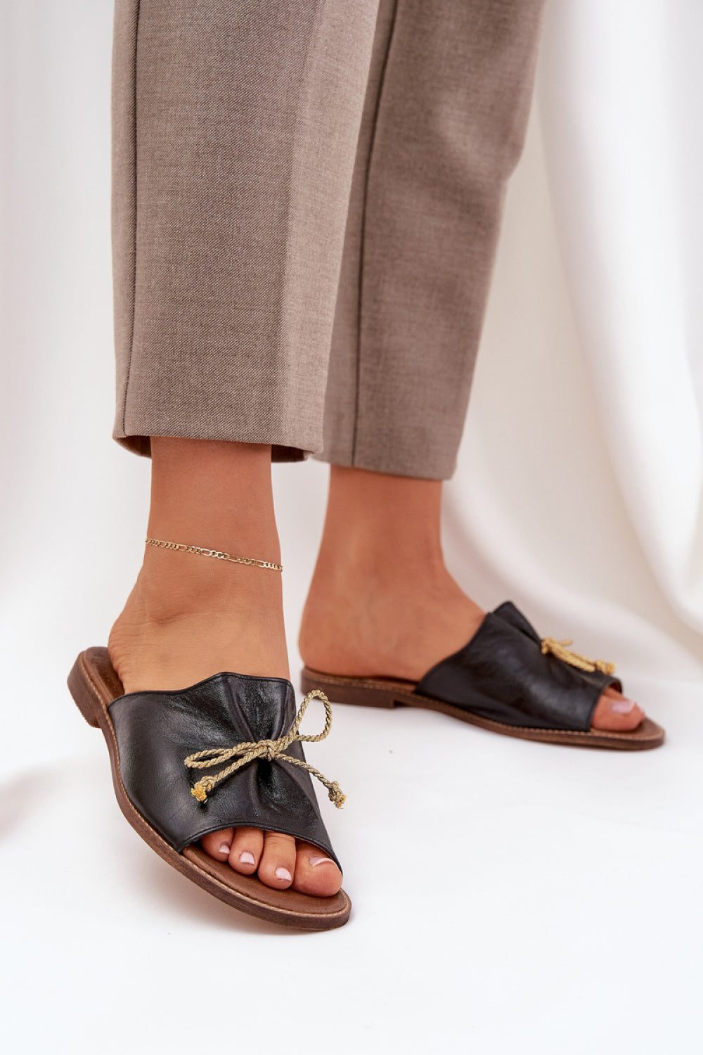 Sandales femme Step in style Clacquettes Clacquettes — noir