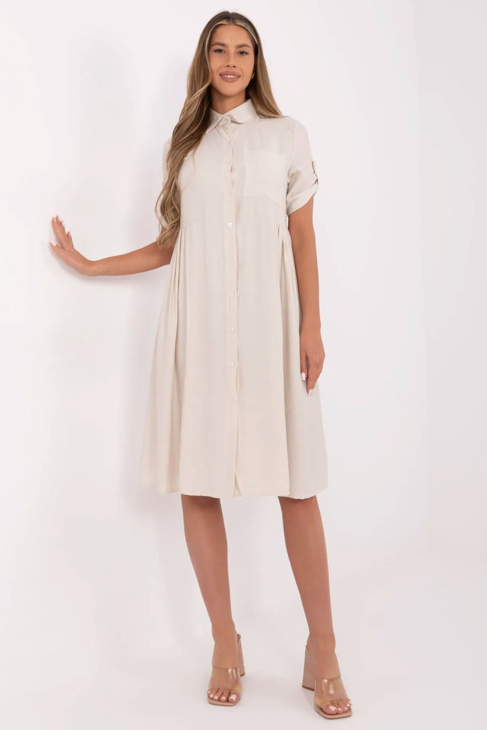 Robe femme Italy Moda De Jour De — beige