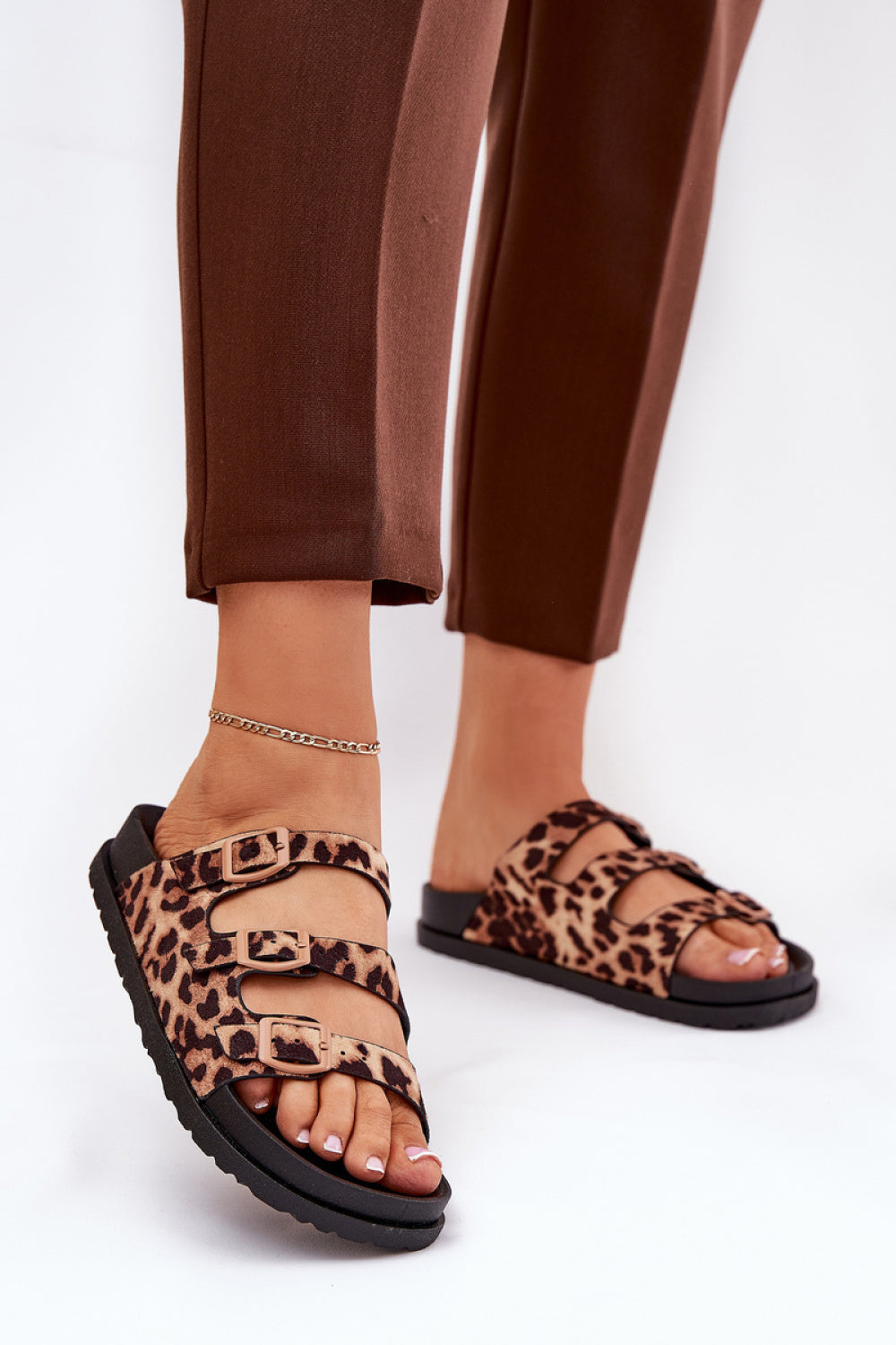 Sandales femme Step in style Clacquettes Clacquettes — brun