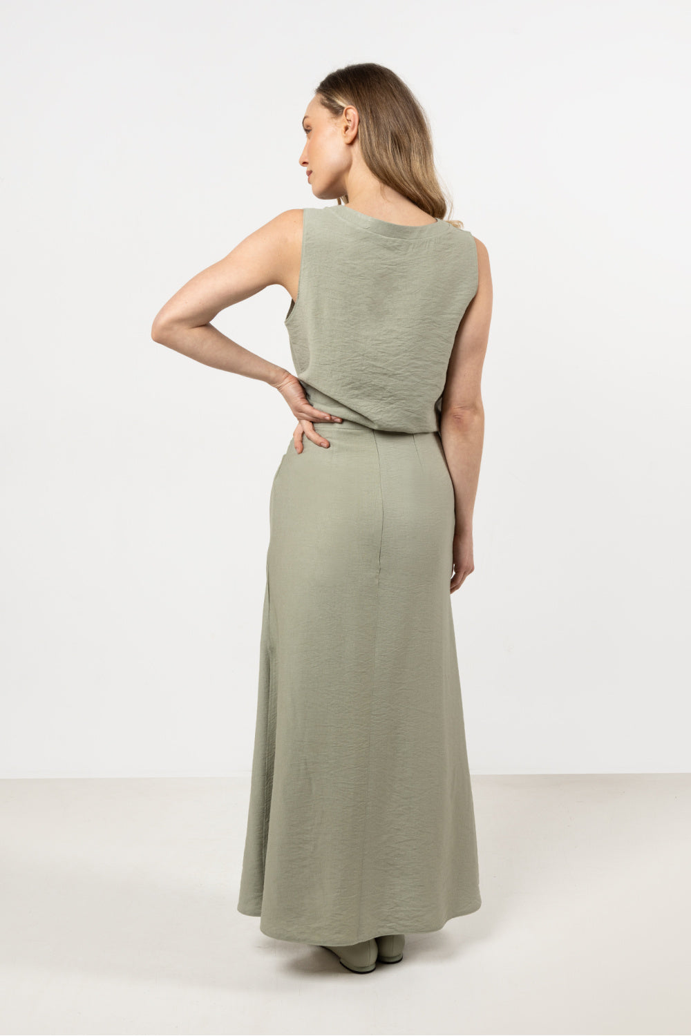 Jupe femme awama Longue Longue — vert
