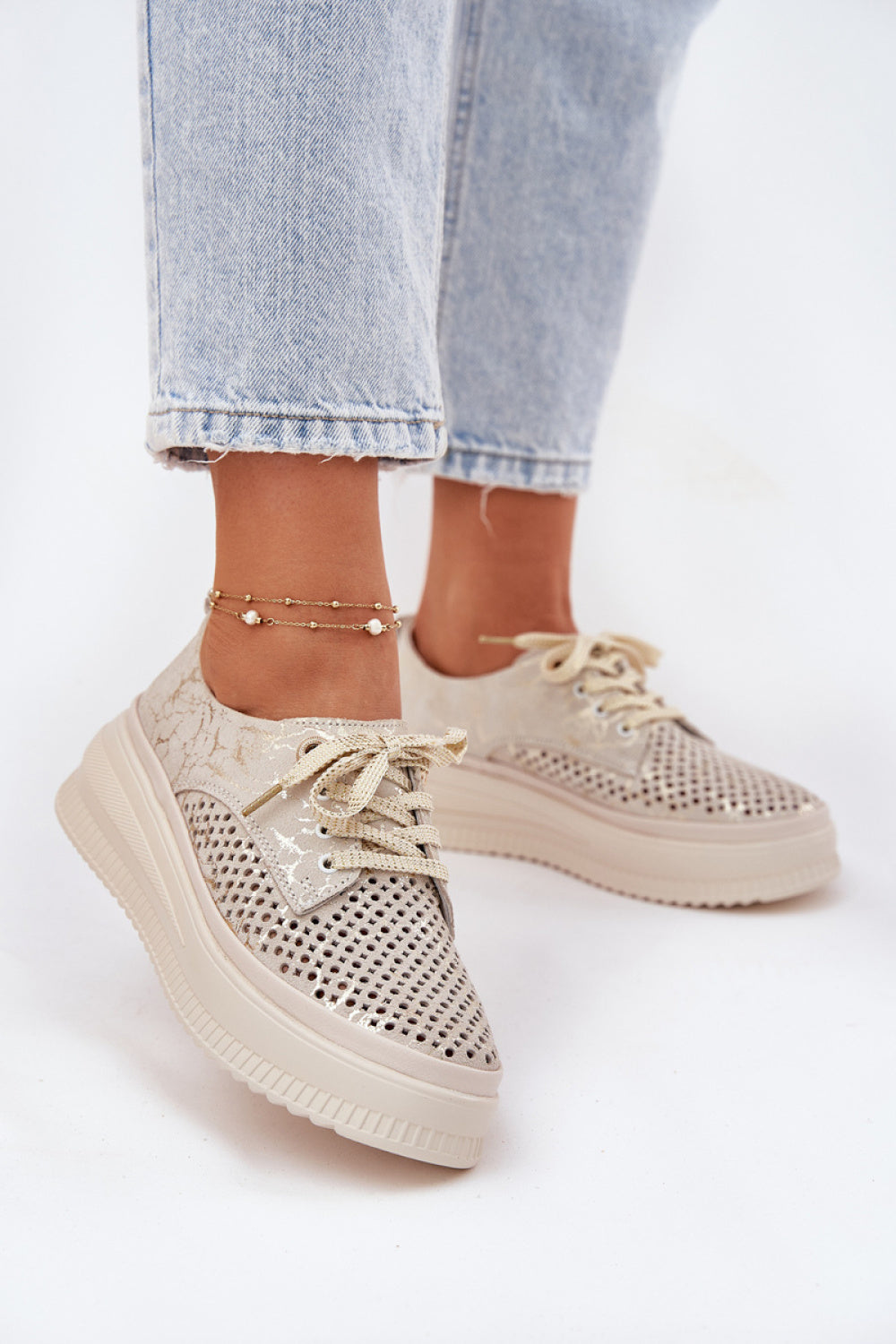 Bottes femme Step in style Chaussures Basses Chaussures — beige