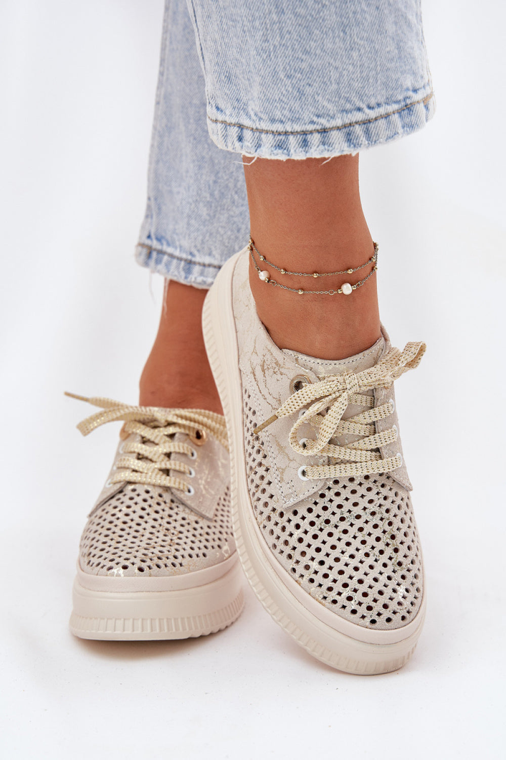 Bottes femme Step in style Chaussures Basses Chaussures — beige