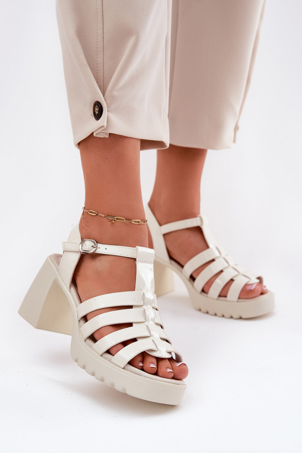 Sandales femme Step in style À Talons À — beige