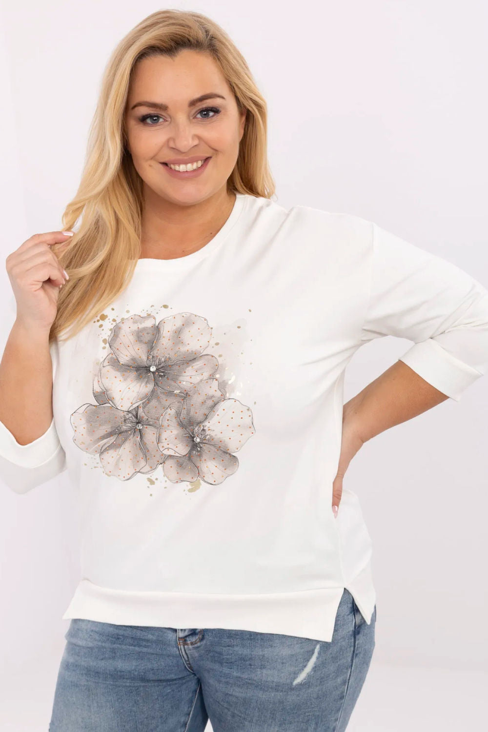 Chemisier grande taille femme Relevance — beige
