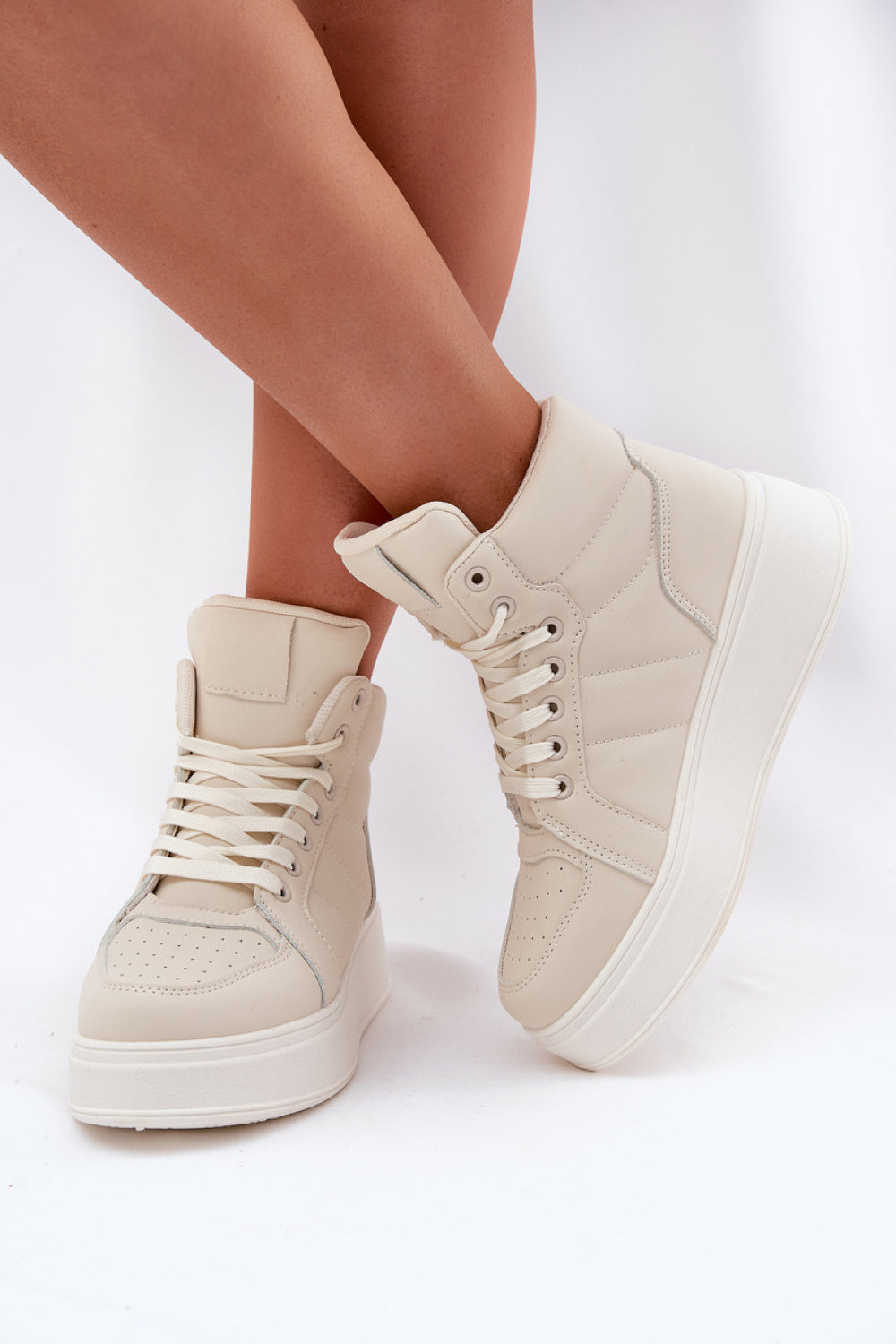 Baskets femme Step in style À Plateforme À — beige
