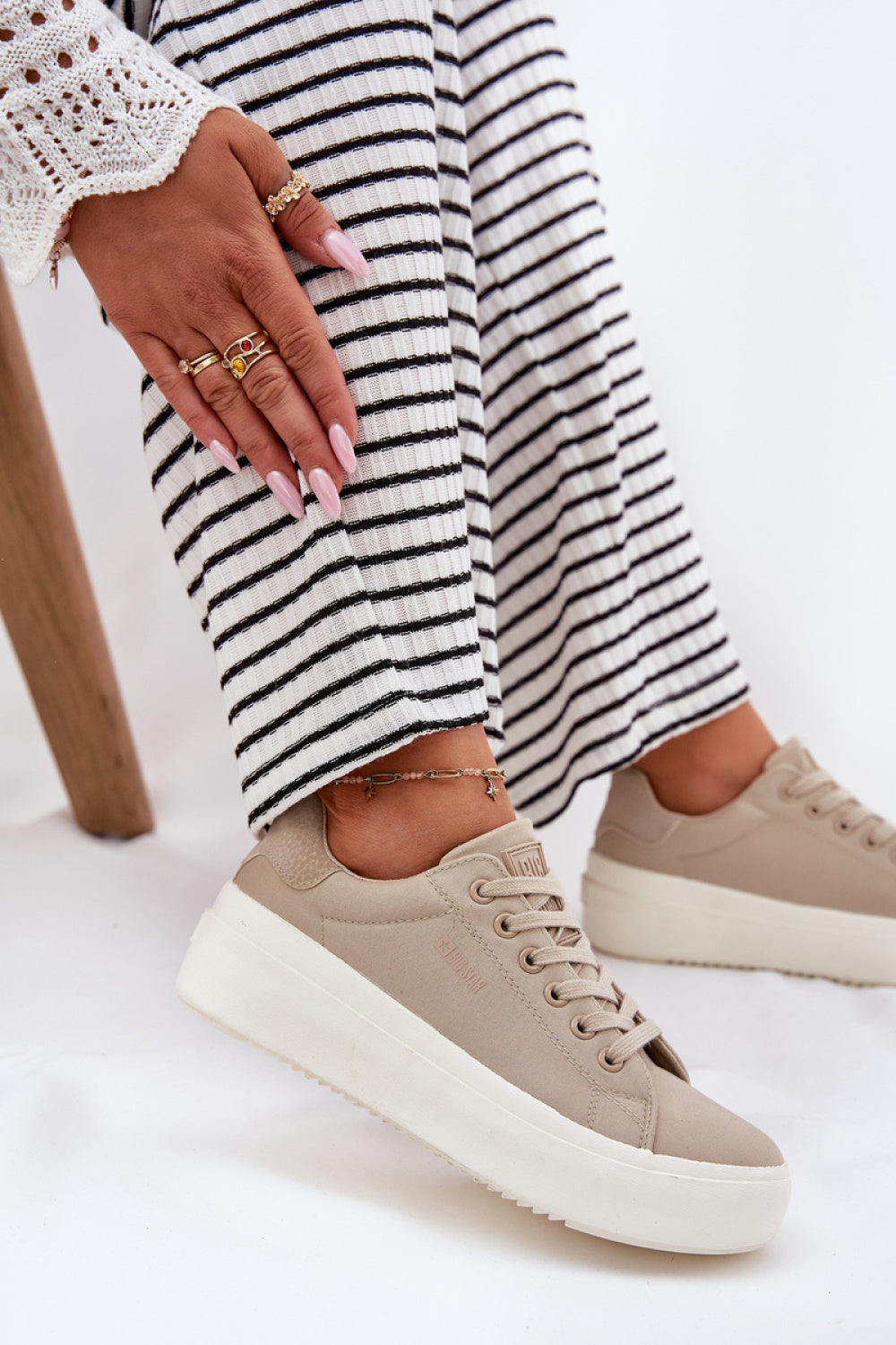 Baskets femme Step in style À Plateforme À — beige