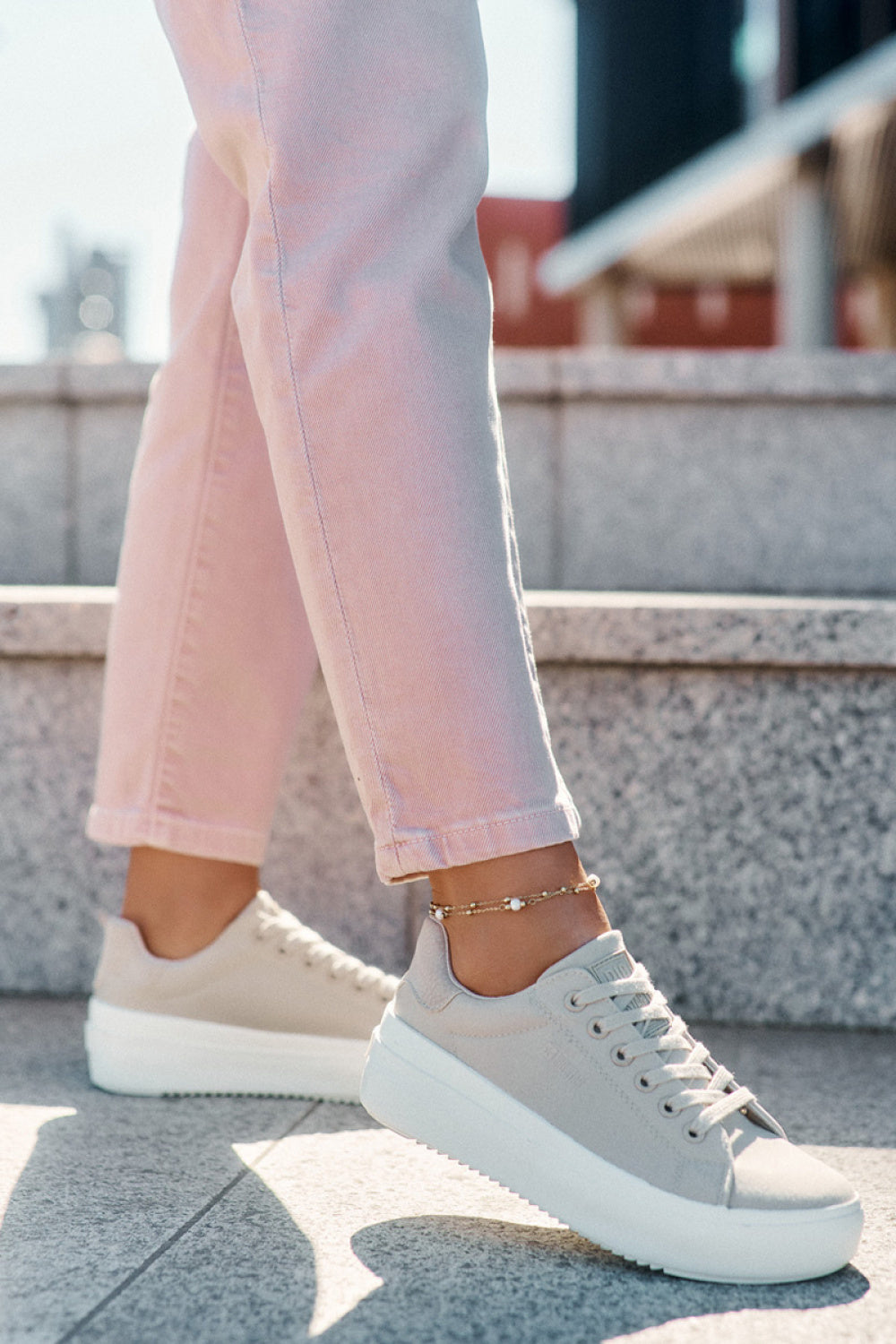 Baskets femme Step in style À Plateforme À — beige