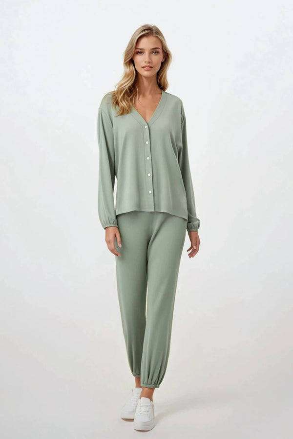 Pyjama femme Momenti Per Me — vert