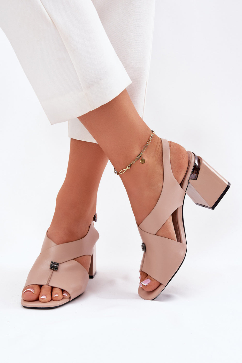 Sandales femme Step in style À Talons À — beige