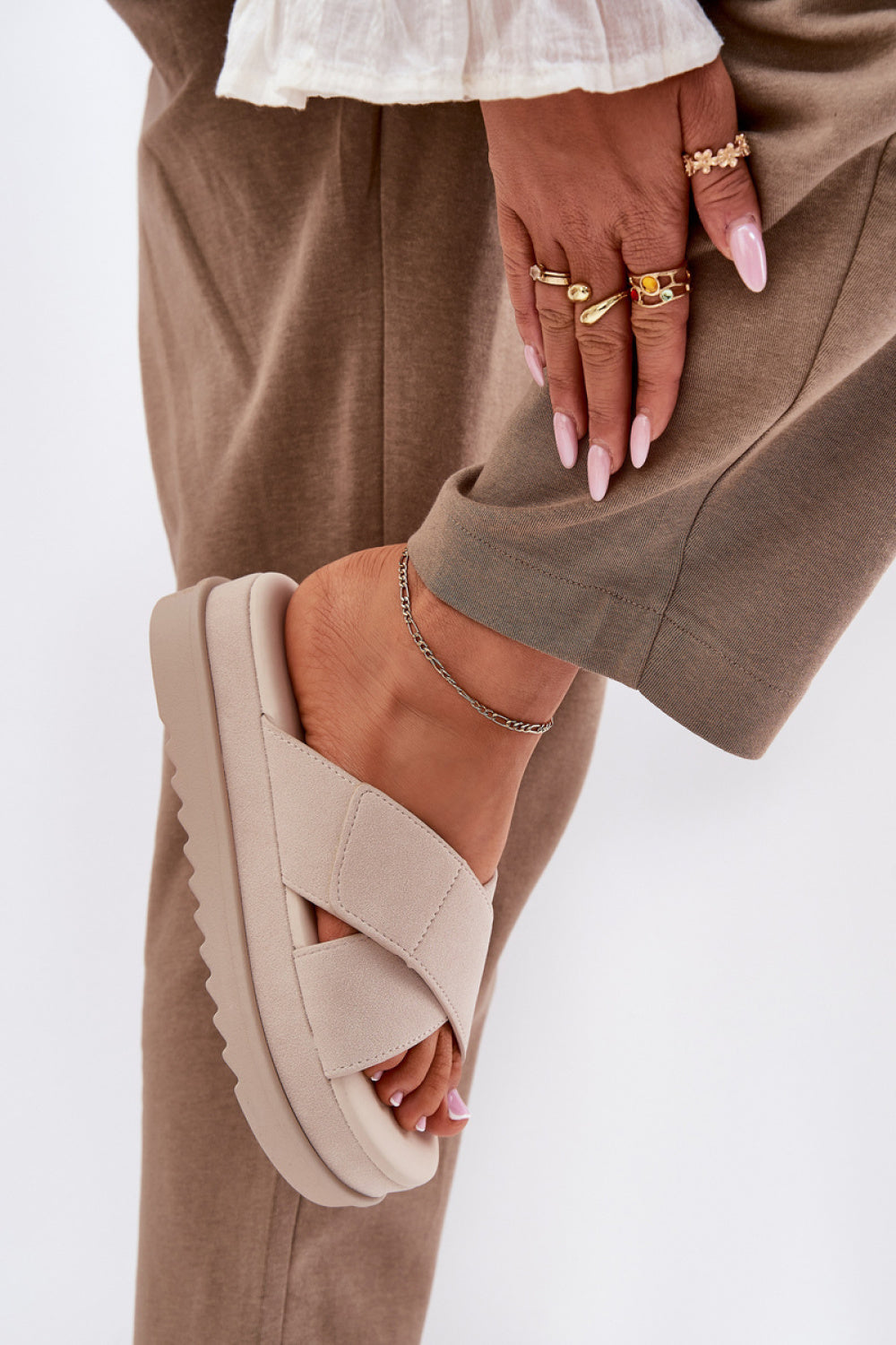 Sandales femme Step in style À Plateforme À — beige